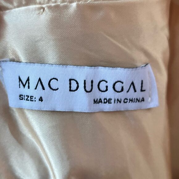 Mac Duggal Sequined Gown Style 49012 Sleeveless High Slit size 4 NWT - Picture 9 of 12